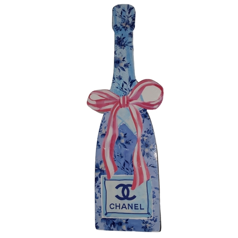 Designer Floral Bottle Decor